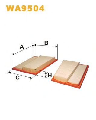 WIX FILTERS wa9504 -  Воздушный фильтр